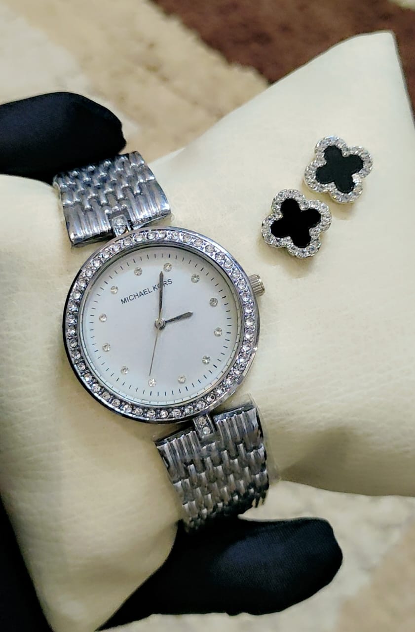 MK Watch & Vancleef Studs